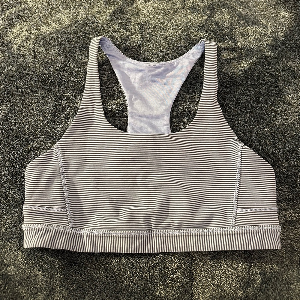 Striped Lululemon Sports Bra